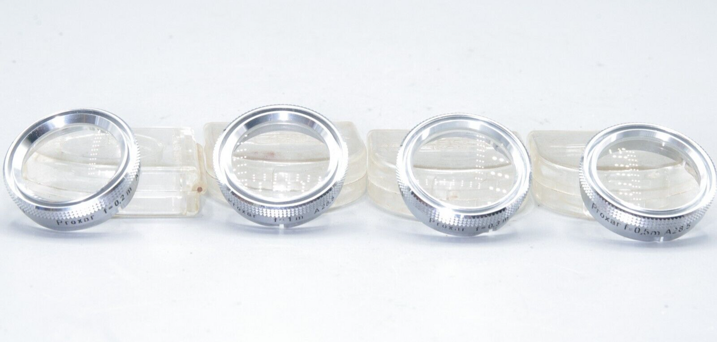 Zeiss Ikon Proxar 28.5mm Close-Up Lens Set – 0.2m to 1m, VGC