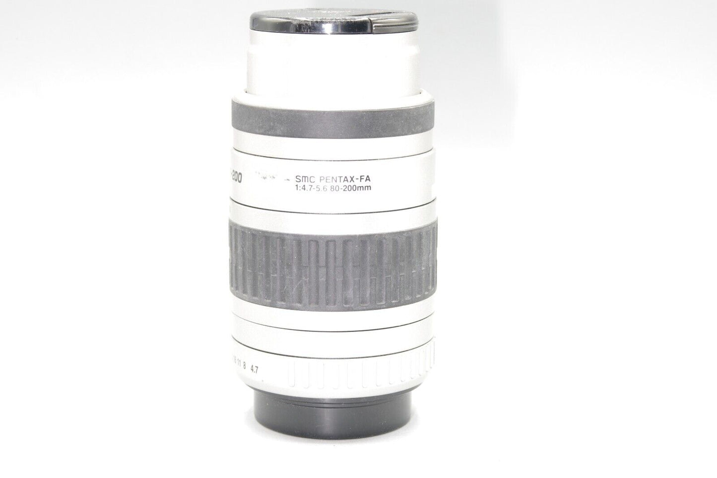 SMC Pentax-FA 80-200mm F/4.7-5.6 Silver Auto Focus Zoom with both caps - PKAF