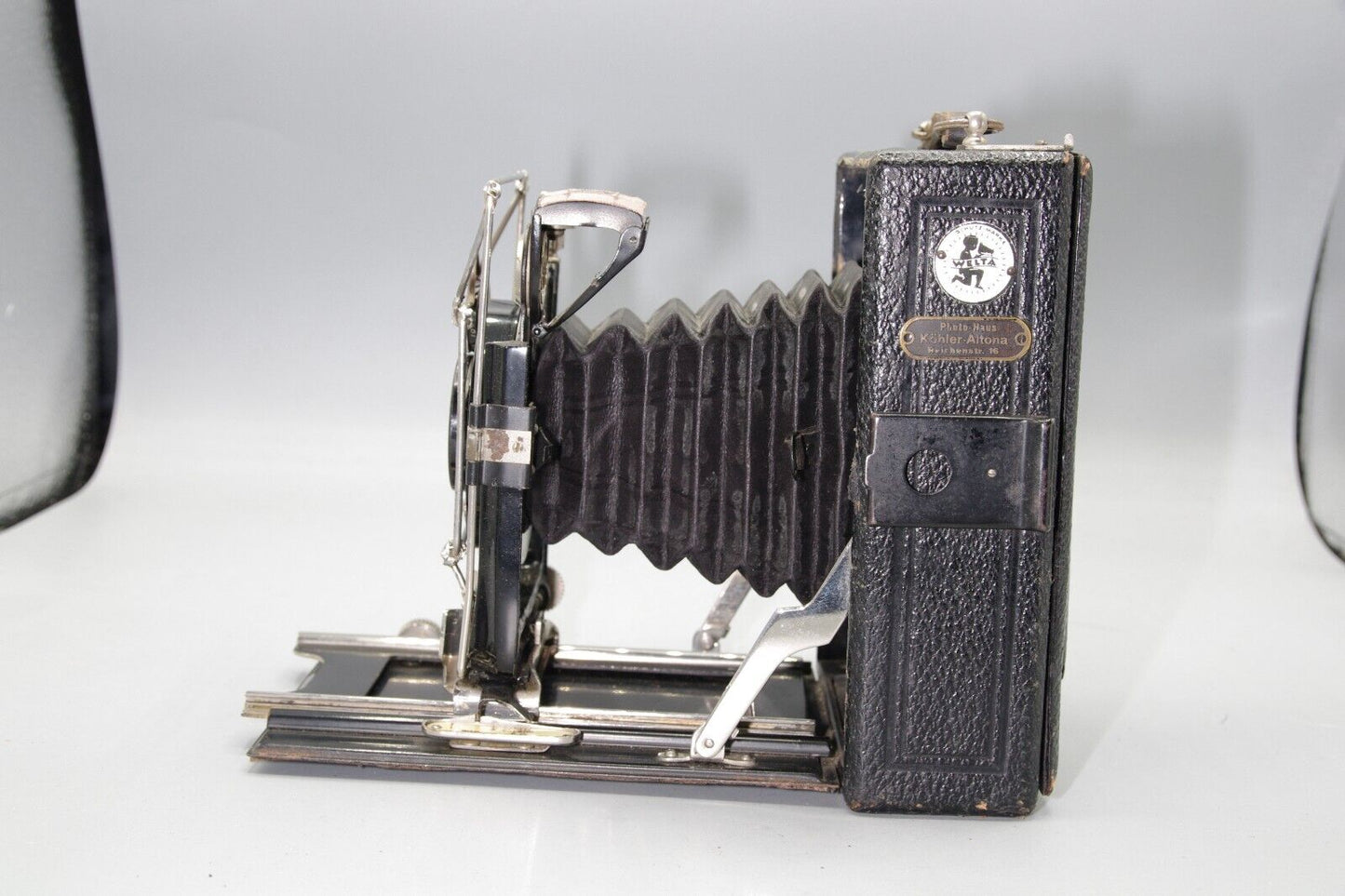 Welta Folding Plate Camera with 135cm F/4 Doppel Anastigmat Eurynar Lens