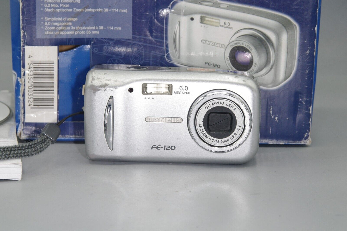 Olympus FE-120 6MP 3X Zoom Digital Compact Camera - Boxed