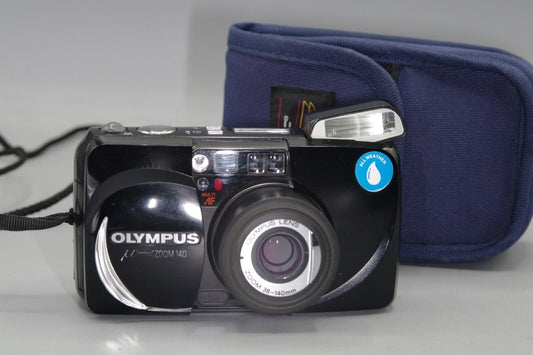 Olympus MJU Zoom 140  35mm Compact Camera with 38-140mm Lens & Case - Very Good