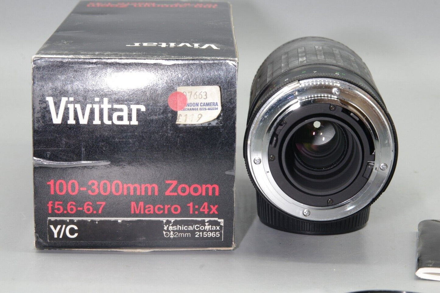 Boxed Vivitar 100-300mm F/5.6-6.7 Macro Zoom -   Yashica/Contax Mount Lens