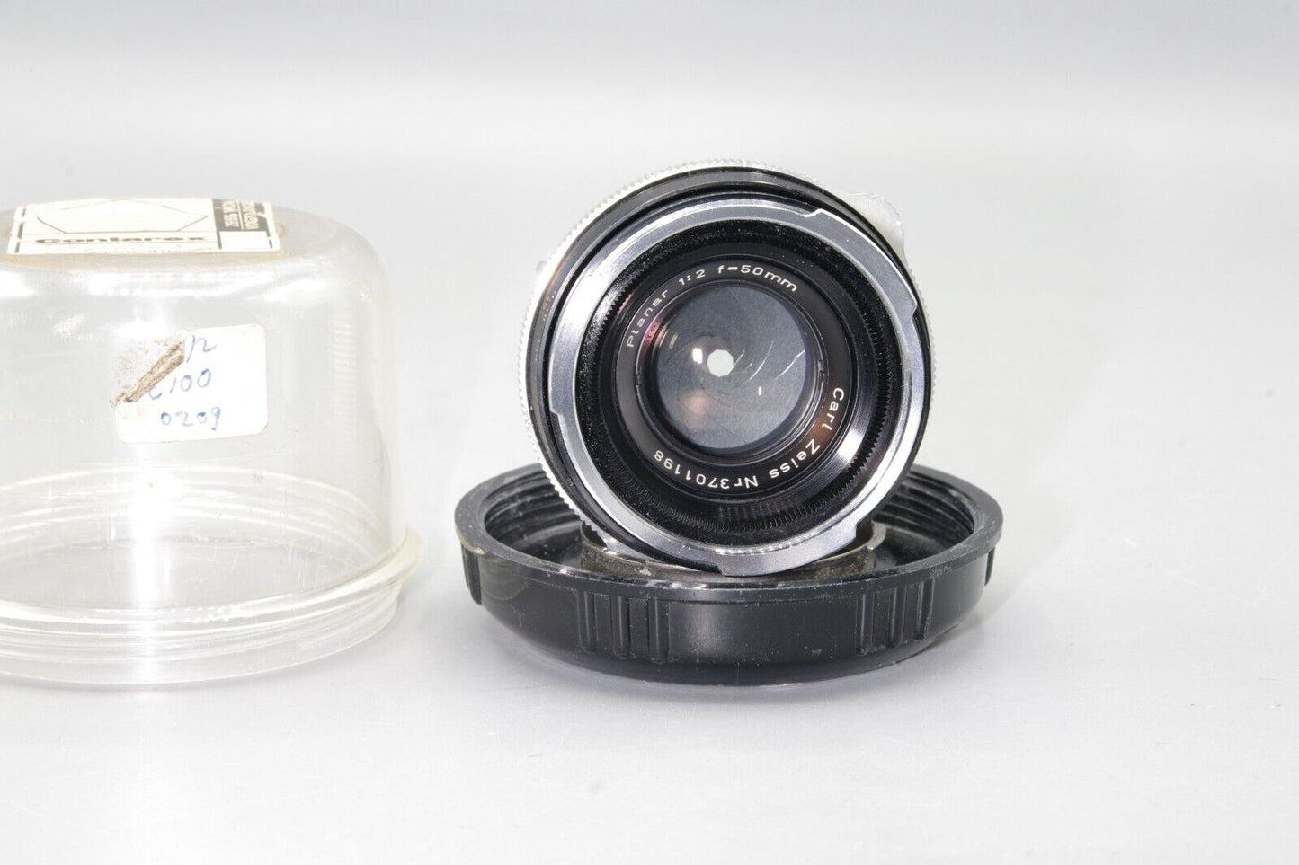 Black Carl Zeiss Planar 50mm F/2 Prime Lens - Contarex Mount - Excellent