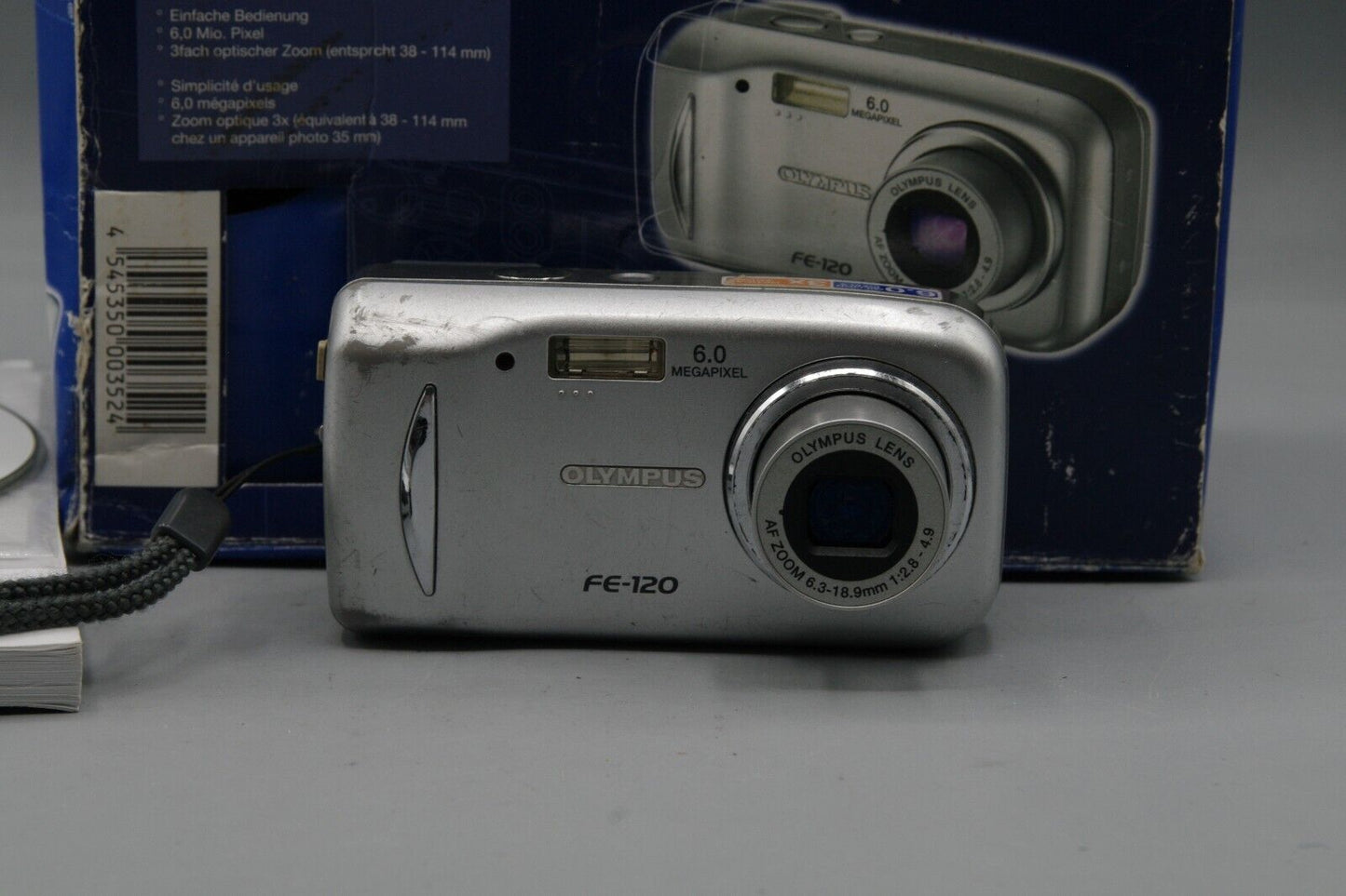 Olympus FE-120 6MP 3X Zoom Digital Compact Camera - Boxed