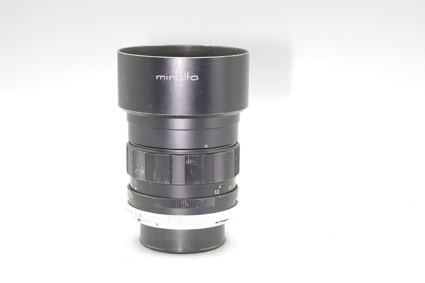 Minolta Tele Rokkor-PF 100mm F/2 Portrait Lens with Lens Hood - MD Mount