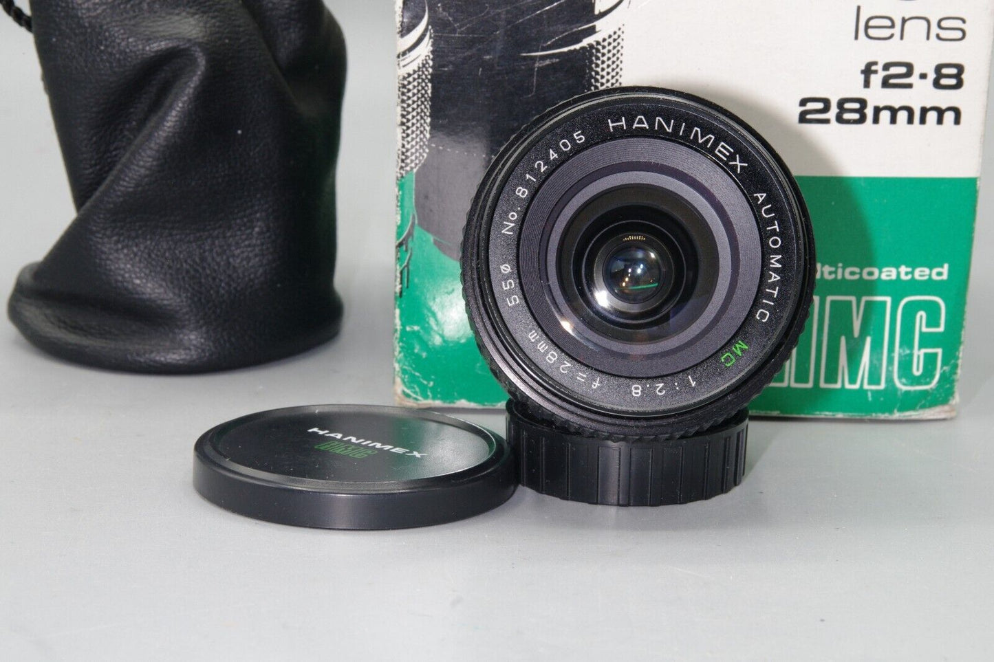 Boxed Hanimex Multicoated 28mm F/2.8 Wide Angle M42 Mount Lens