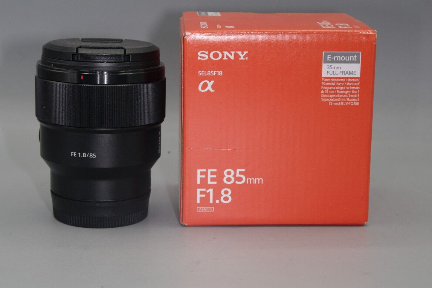 Boxed Sony FE 85mm F/1.8 SEL85F18 Full Frame E Mount Lens - Nr Mint