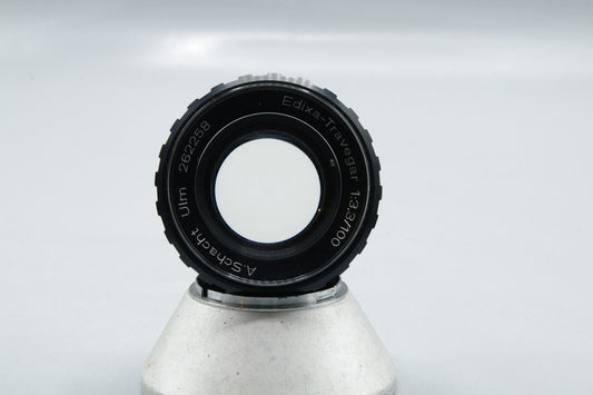 A.Schacht  Ulm Edixa-Travegar  100mm F/3.3 Portrait  Lens - M39 Mount