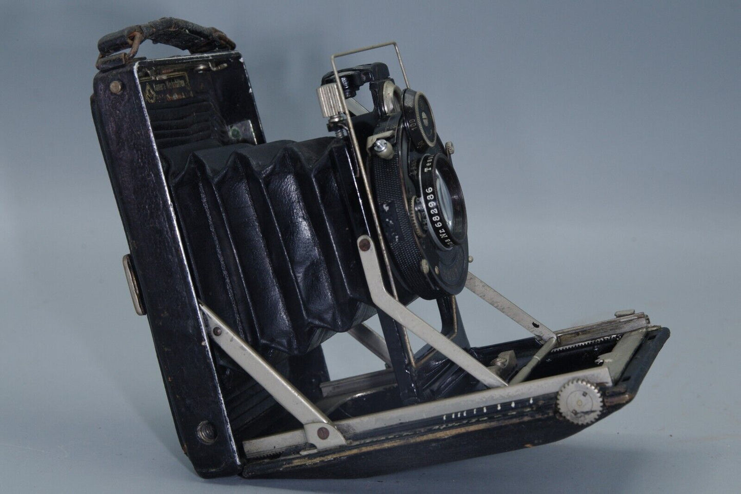 Kamera Werkstatten Folding Plate Camera with 105mm F/4.5 Lens and Black Bellows