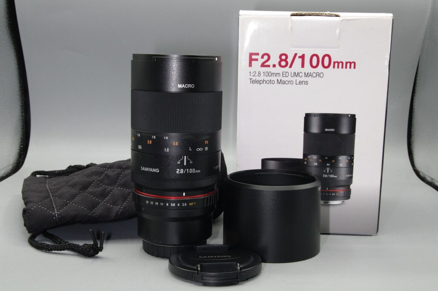 Samyang 100mm F/2.8 ED UMC Macro Lens - Mint Boxed MFT M4/3 Mount