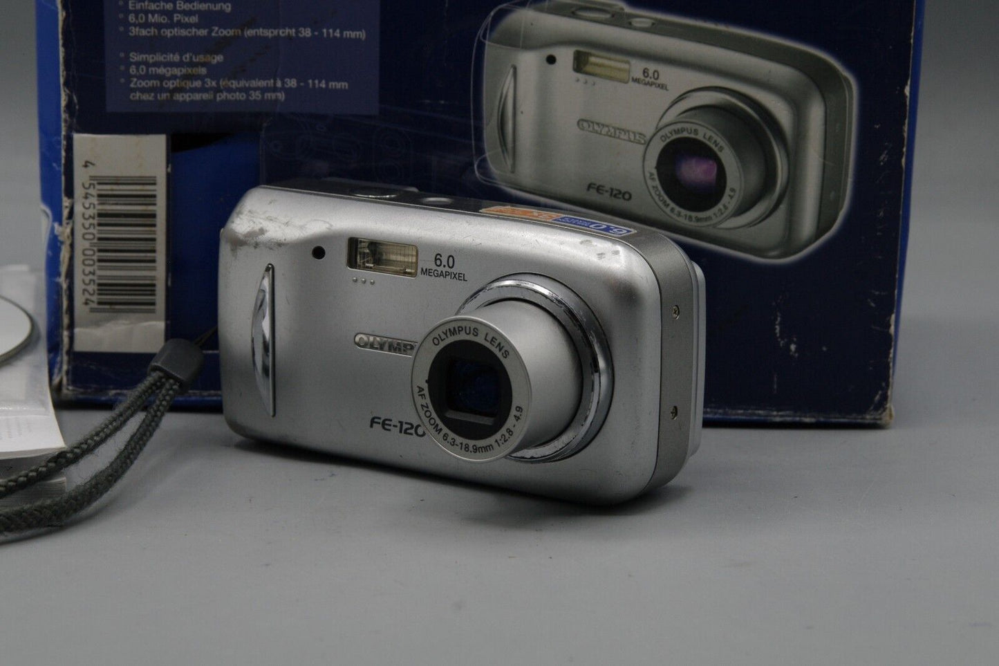 Olympus FE-120 6MP 3X Zoom Digital Compact Camera - Boxed