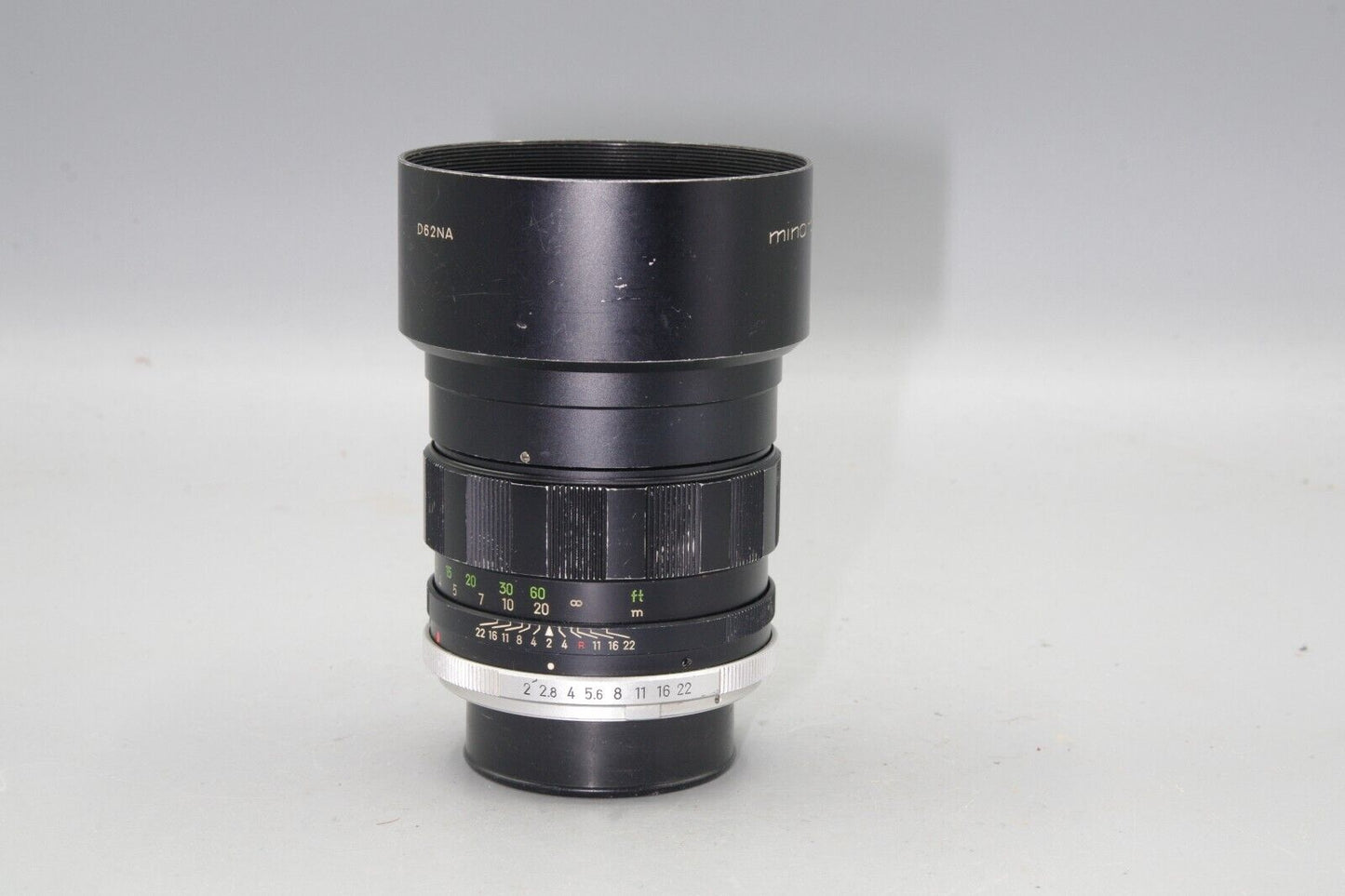 Minolta Tele Rokkor-PF 100mm F/2 Portrait Lens with Lens Hood - MD Mount