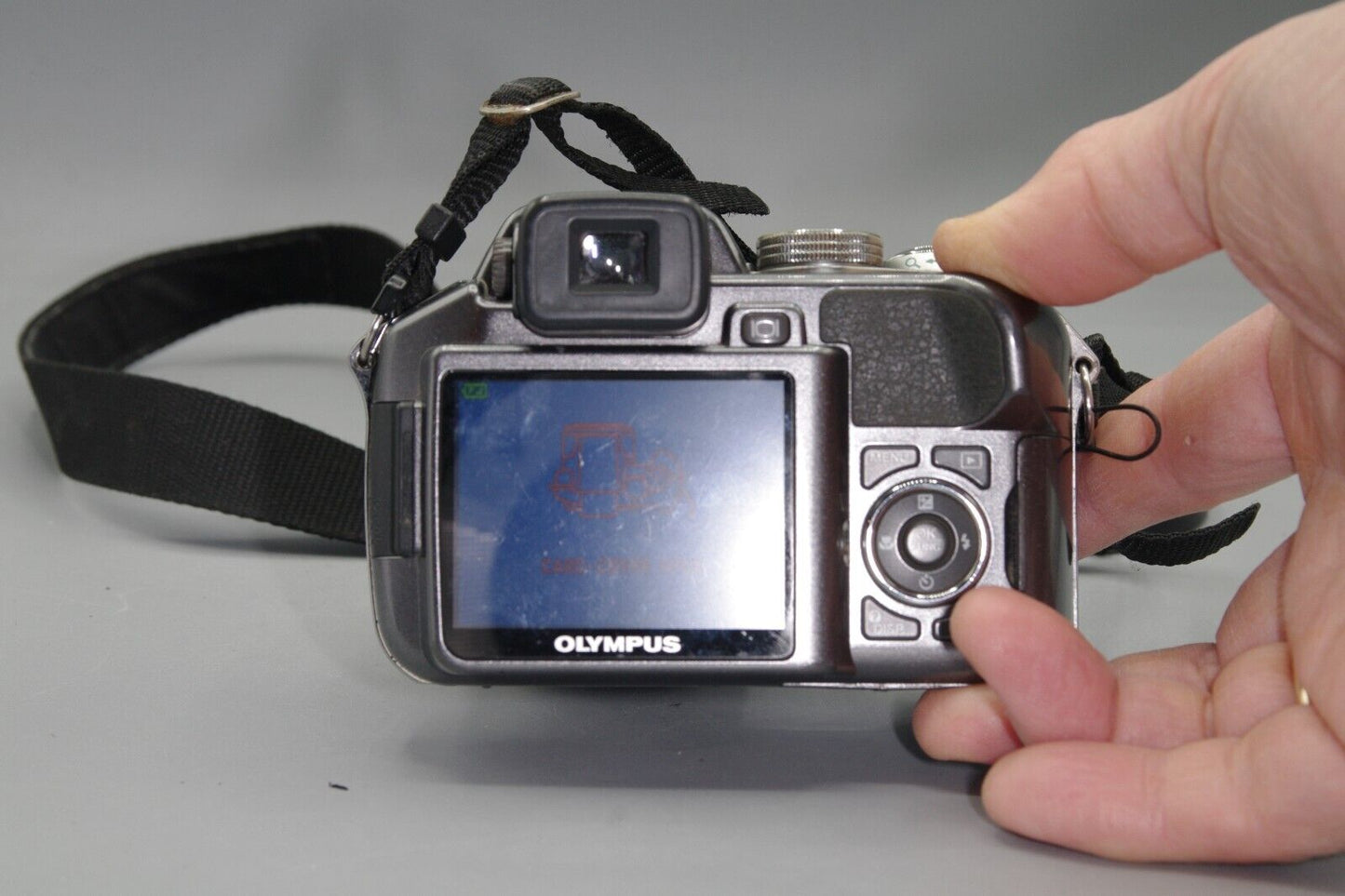 Olympus Stylus SP-550UZ 7MP 18X Digital Bridge Camera - Repair Required