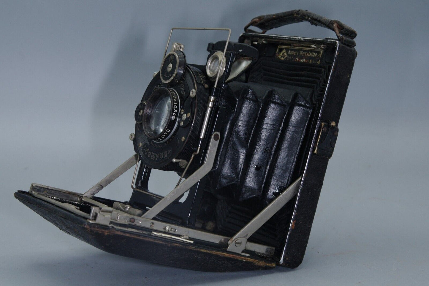 Kamera Werkstatten Folding Plate Camera with 105mm F/4.5 Lens and Black Bellows