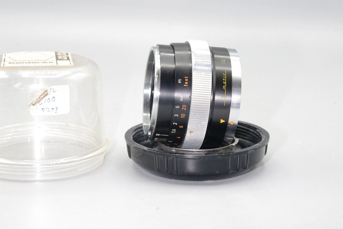 Black Carl Zeiss Planar 50mm F/2 Prime Lens - Contarex Mount - Excellent