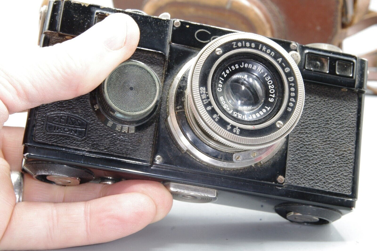 1933/34 Zeiss Ikon Contax 1 with Jena 50mm F/3.5 Lens and Case - Shutter Issue