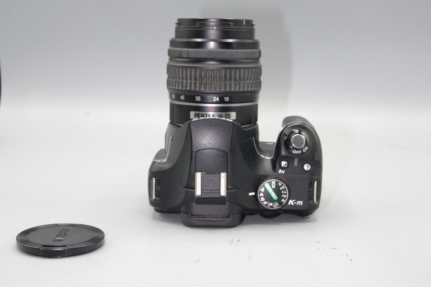 Pentax K-m 10.2MP DSLR with 18-55mm F/3.5-5.6 Lens -Low Shutter Count