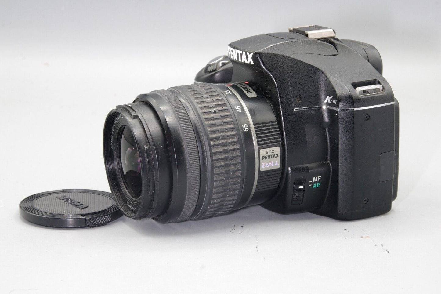 Pentax K-m 10.2MP DSLR with 18-55mm F/3.5-5.6 Lens -Low Shutter Count