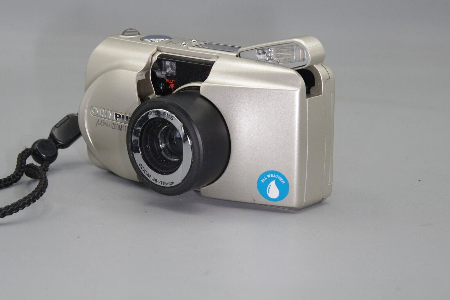 Olympus MJU Zoom 115 35mm Compact Camera with 38-115mm Lens & Case - Very Good