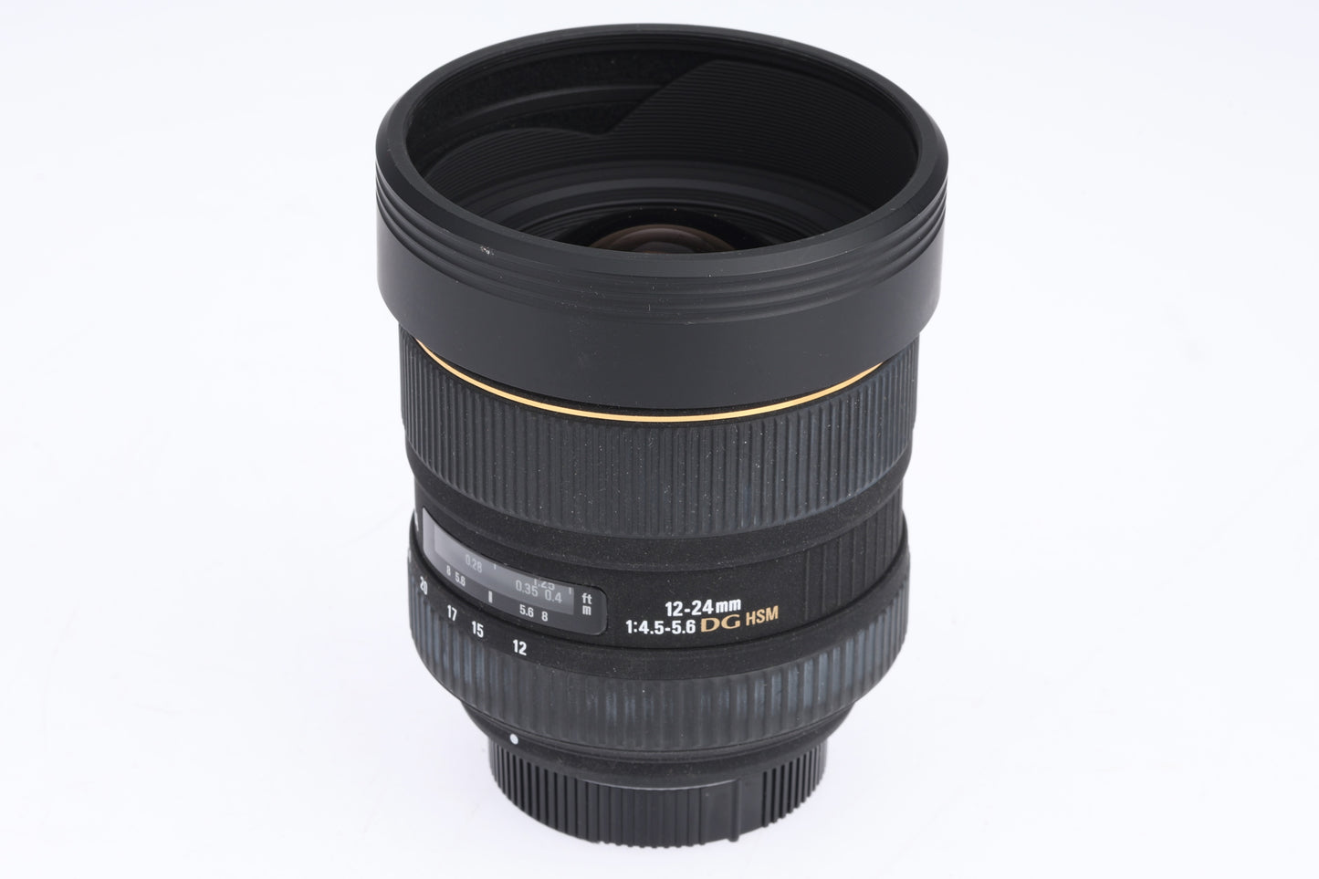 Sigma 12–24mm f/4.5–5.6D DG HSM Lens for Nikon F – Boxed with Case – Excellent