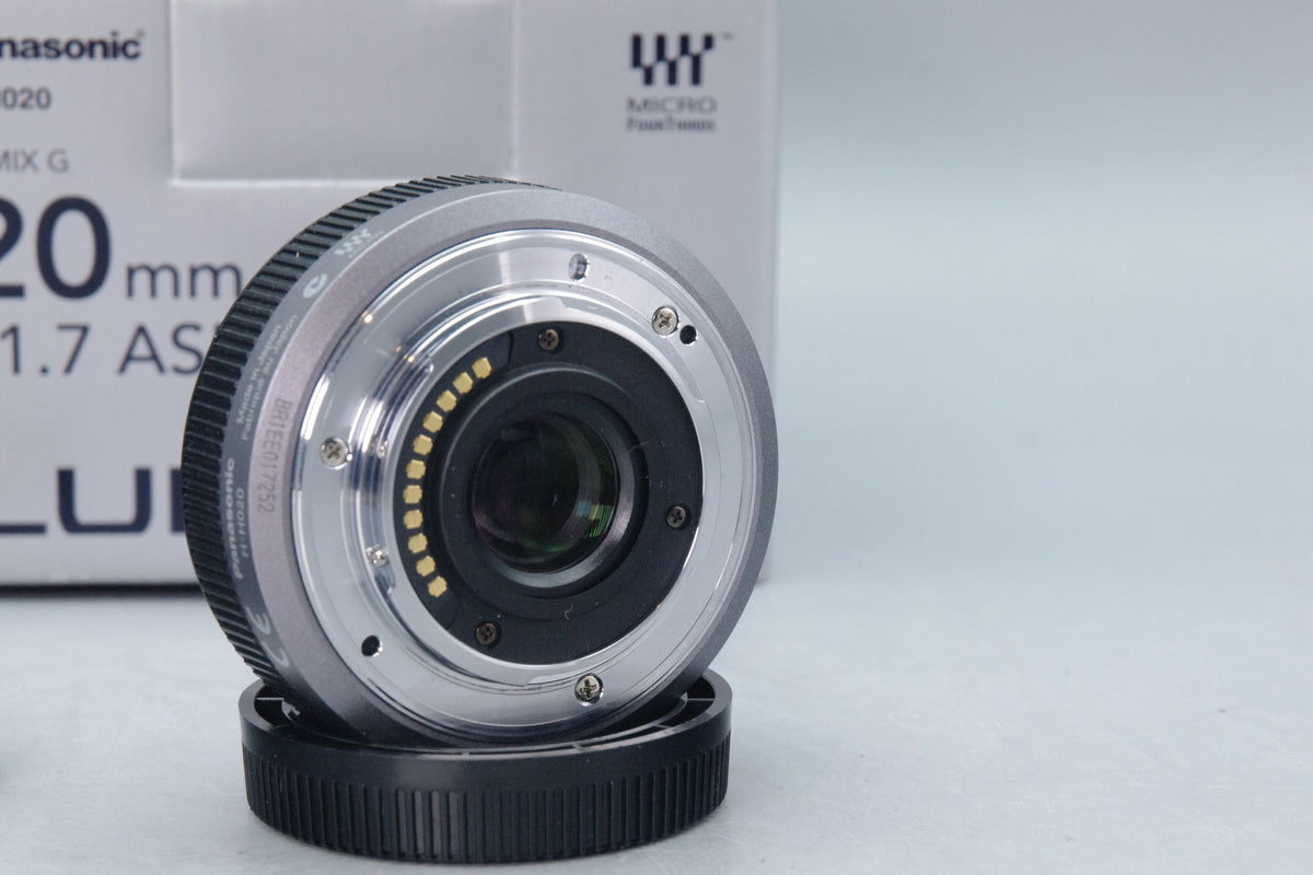 Lumix G 20mm F/1.7 Micro Four Thirds M4/3 Pancake Lens - Excellent