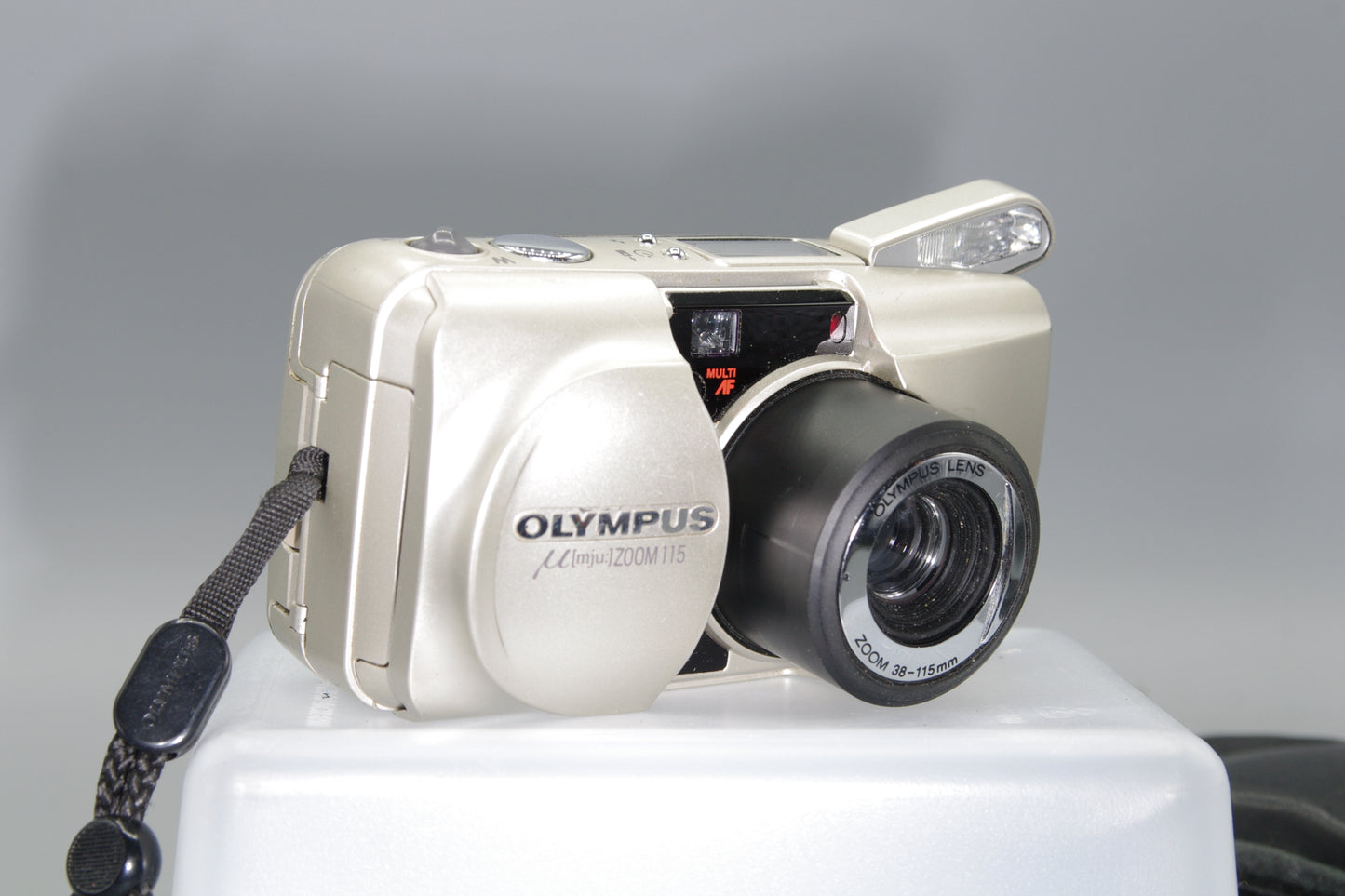 Olympus MJU Zoom 115 35mm Film Camera – Tested – Clean – Panorama Mode