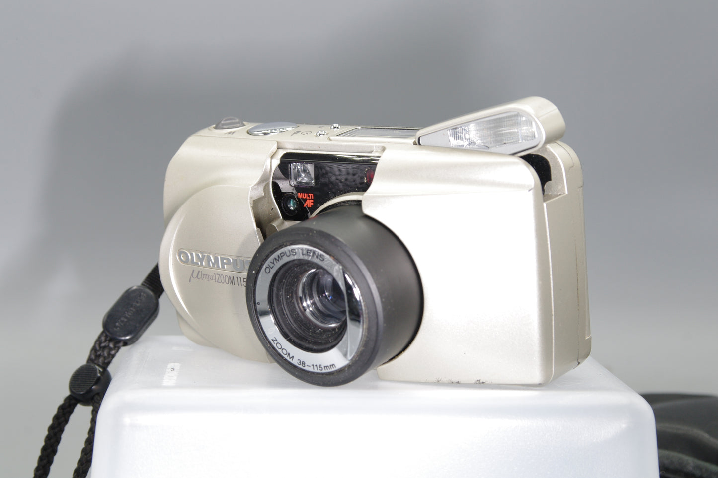 Olympus MJU Zoom 115 35mm Film Camera – Tested – Clean – Panorama Mode