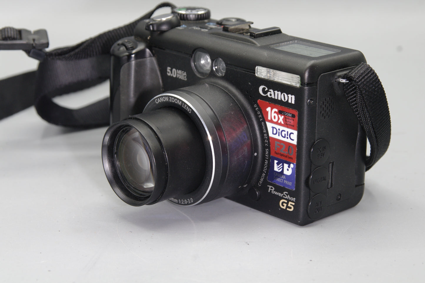 Canon Powershot G5 5MP Digital Camera - F/2 Lens, Battery Included, Excellent