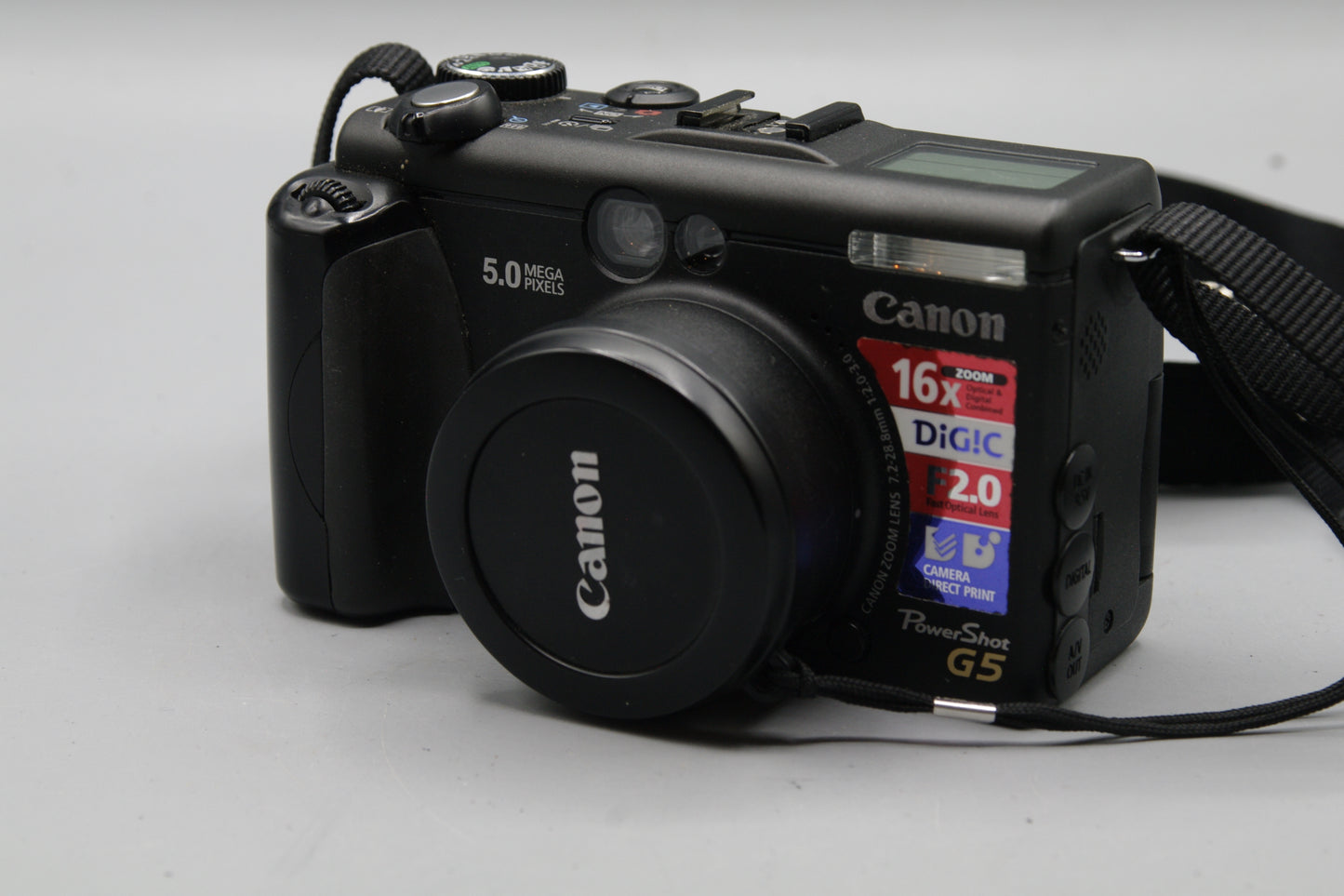 Canon Powershot G5 5MP Digital Camera - F/2 Lens, Battery Included, Excellent