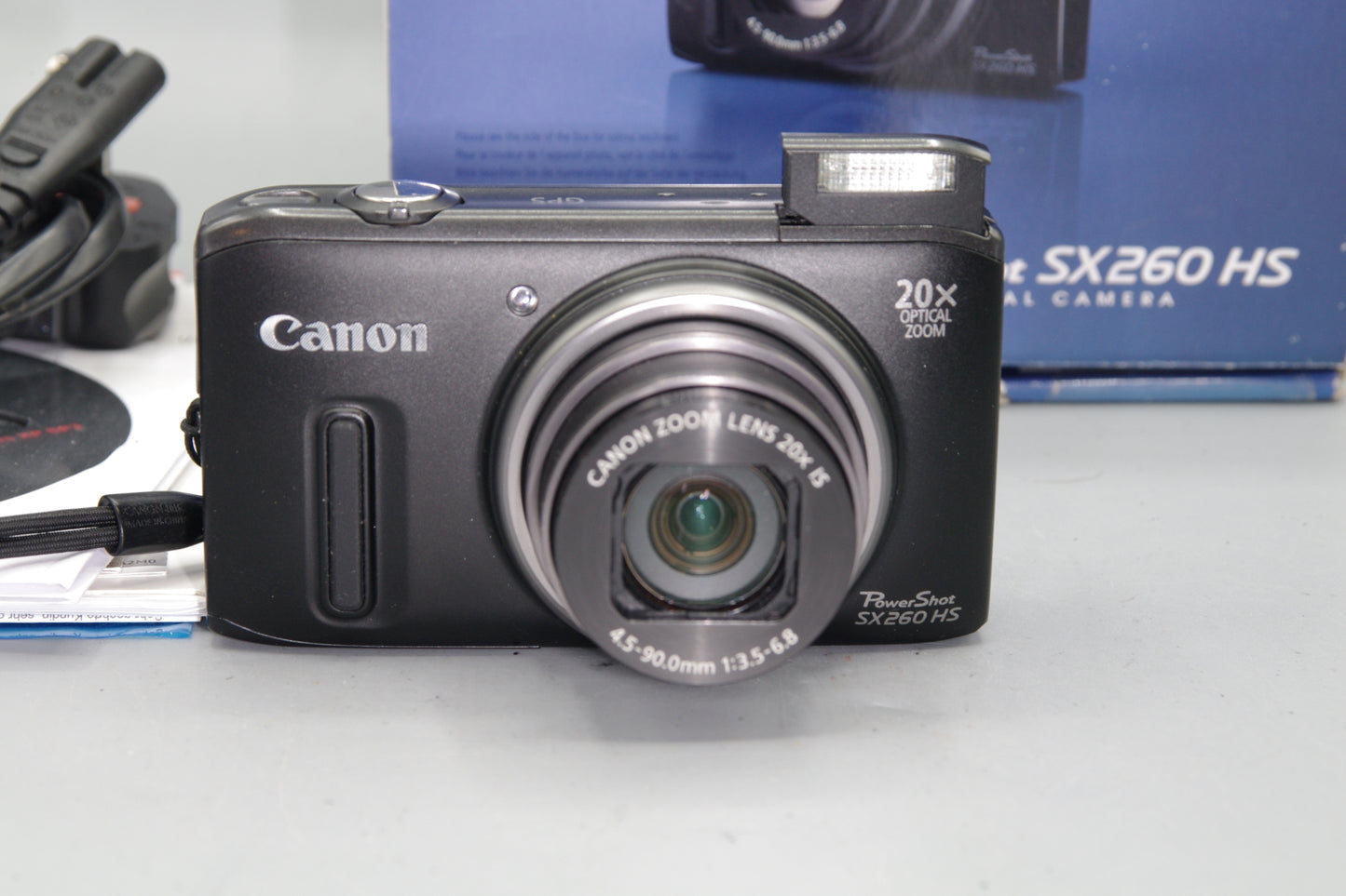 Boxed Canon Powershot SX260 HS 12.1MP 20X Digital Camera - Excellent
