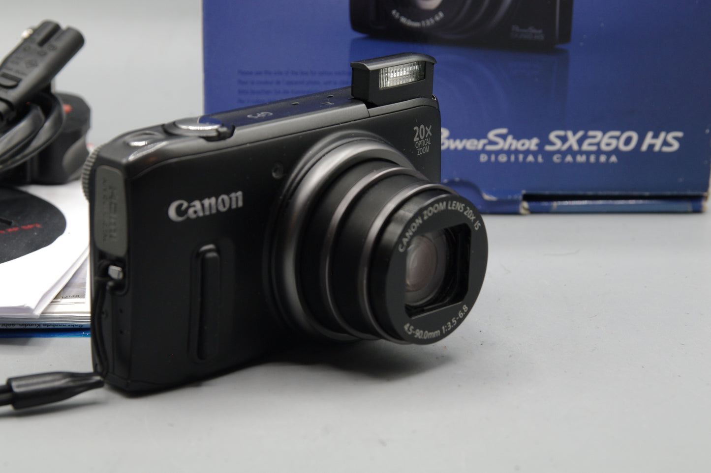 Boxed Canon Powershot SX260 HS 12.1MP 20X Digital Camera - Excellent