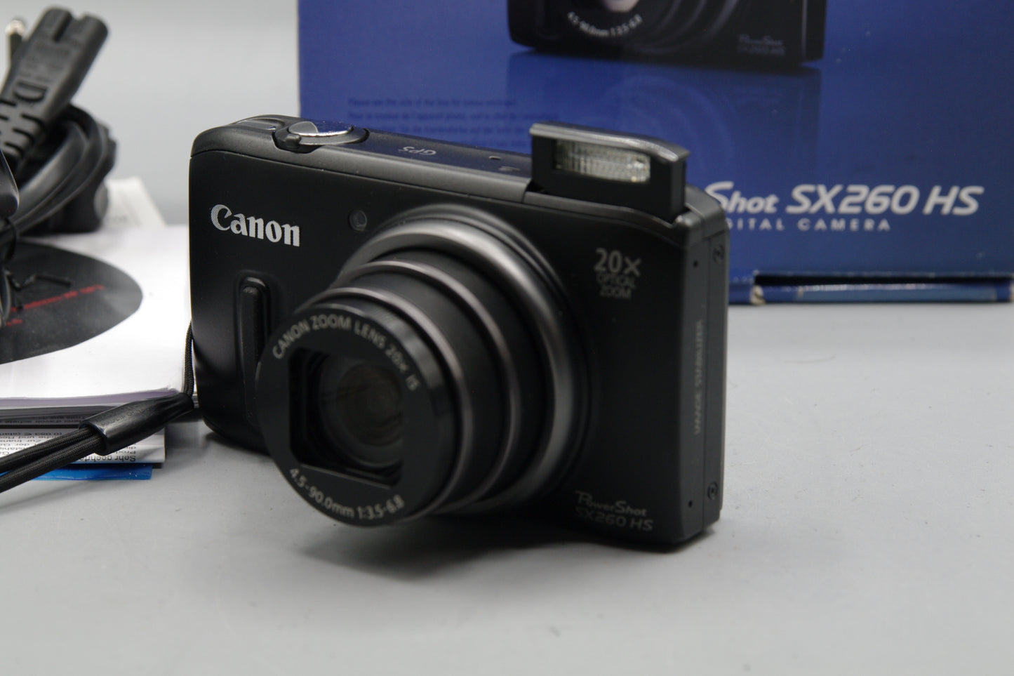 Boxed Canon Powershot SX260 HS 12.1MP 20X Digital Camera - Excellent