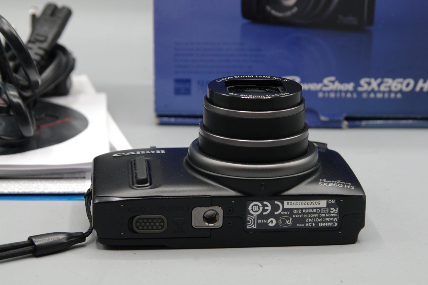 Boxed Canon Powershot SX260 HS 12.1MP 20X Digital Camera - Excellent
