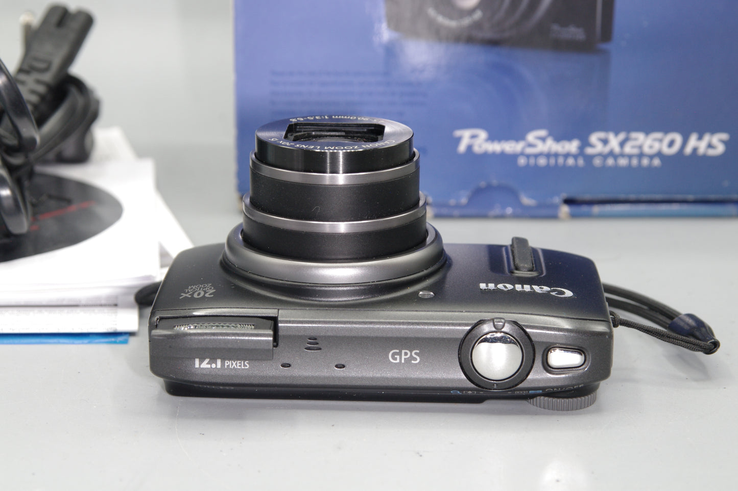 Boxed Canon Powershot SX260 HS 12.1MP 20X Digital Camera - Excellent