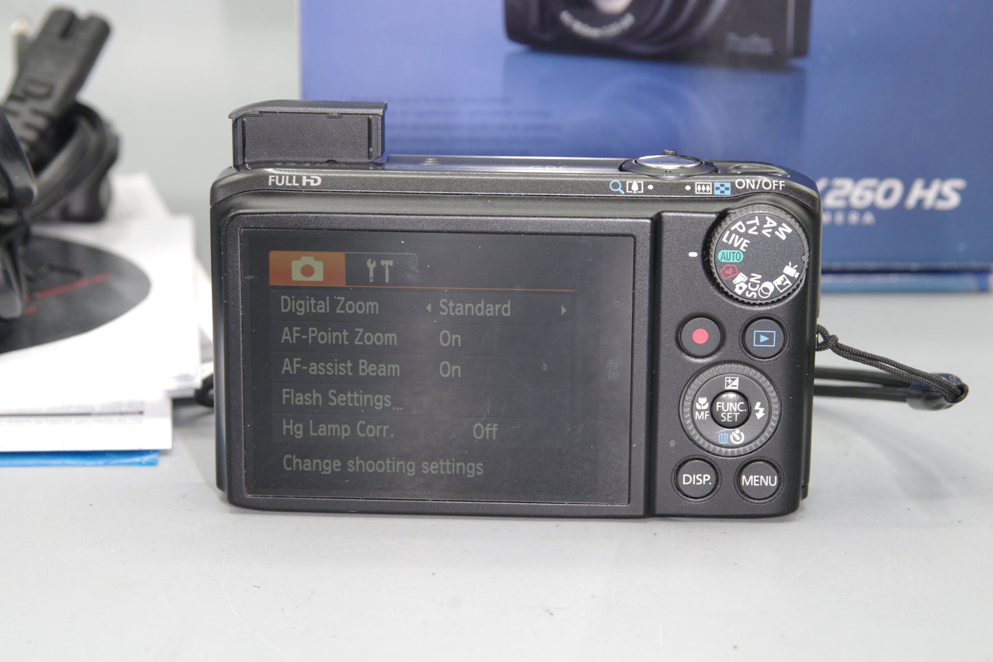 Boxed Canon Powershot SX260 HS 12.1MP 20X Digital Camera - Excellent