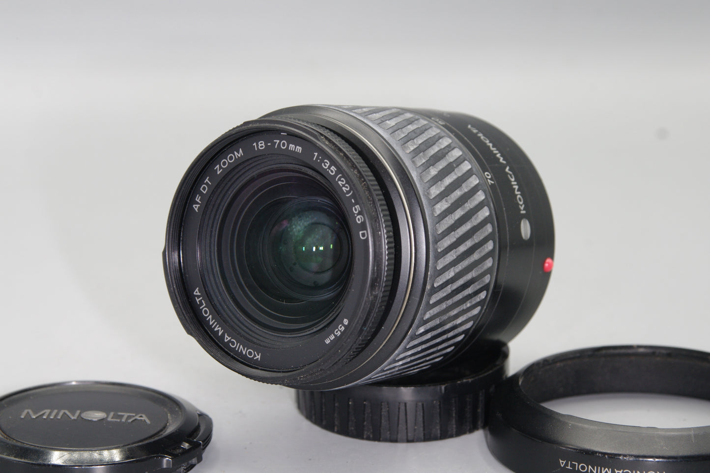 Konica Minolta 18–70mm f/3.5–5.6 DT Zoom Lens – A Mount, APS-C, VGC with Caps