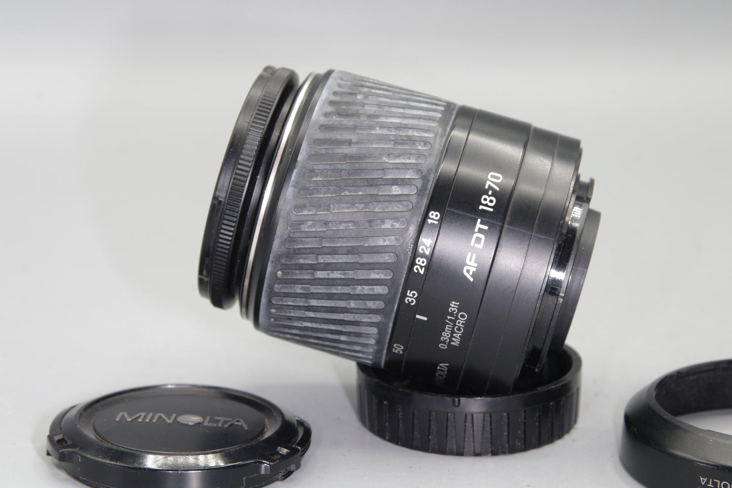 Konica Minolta 18–70mm f/3.5–5.6 DT Zoom Lens – A Mount, APS-C, VGC with Caps