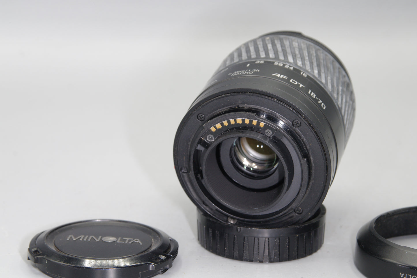 Konica Minolta 18–70mm f/3.5–5.6 DT Zoom Lens – A Mount, APS-C, VGC with Caps