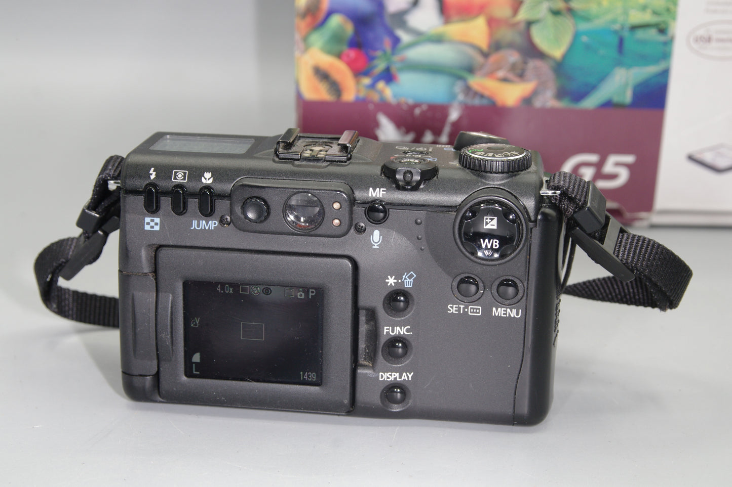 Canon PowerShot G5 5MP Compact Camera – f/2 Lens, Boxed, Excellent