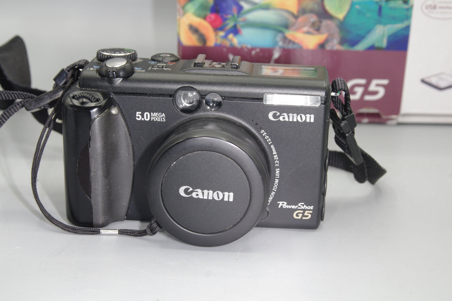 Canon PowerShot G5 5MP Compact Camera – f/2 Lens, Boxed, Excellent