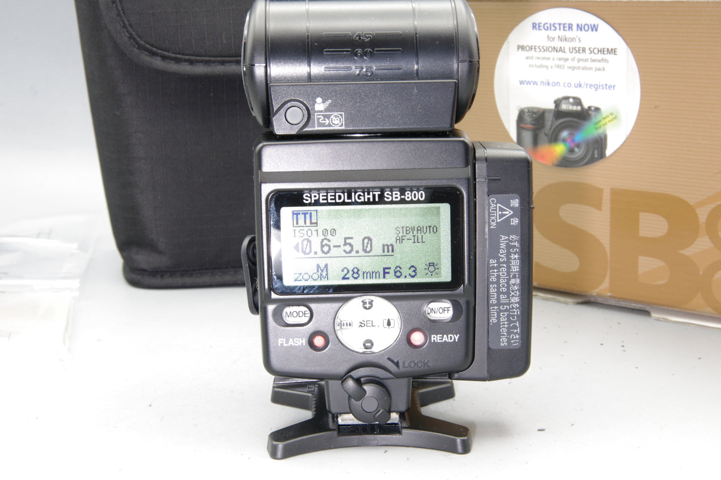 Nikon Speedlight SB-800 Flash Unit Boxed Nikon F Mount Very Good