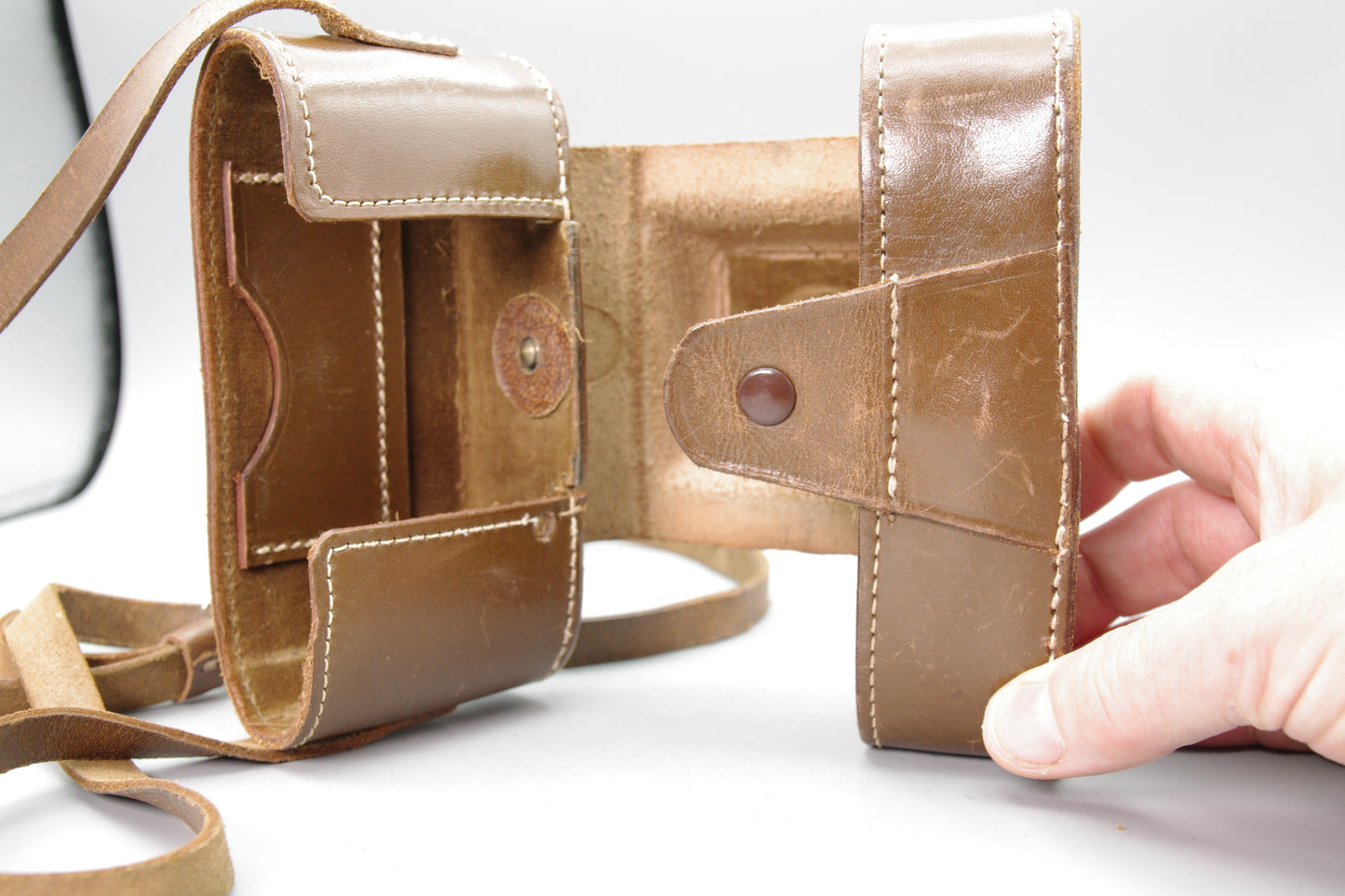Ilford Advocate Leather Camera Case – Genuine Ilford – Very Good Condition