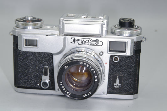 Kiev 4 35mm Rangefinder – Jupiter 8M 53mm f/2 Lens, Contax Mount, Excellent