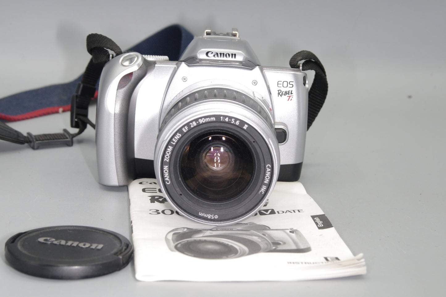 Canon EOS Rebel Ti (300v) 35mm SLR – 28–90mm Lens, Film Tested, Excellent