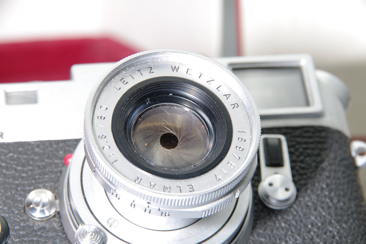 1968 Leica M4 35mm Rangefinder with Elmar 50mm F/2.8 and Original Box