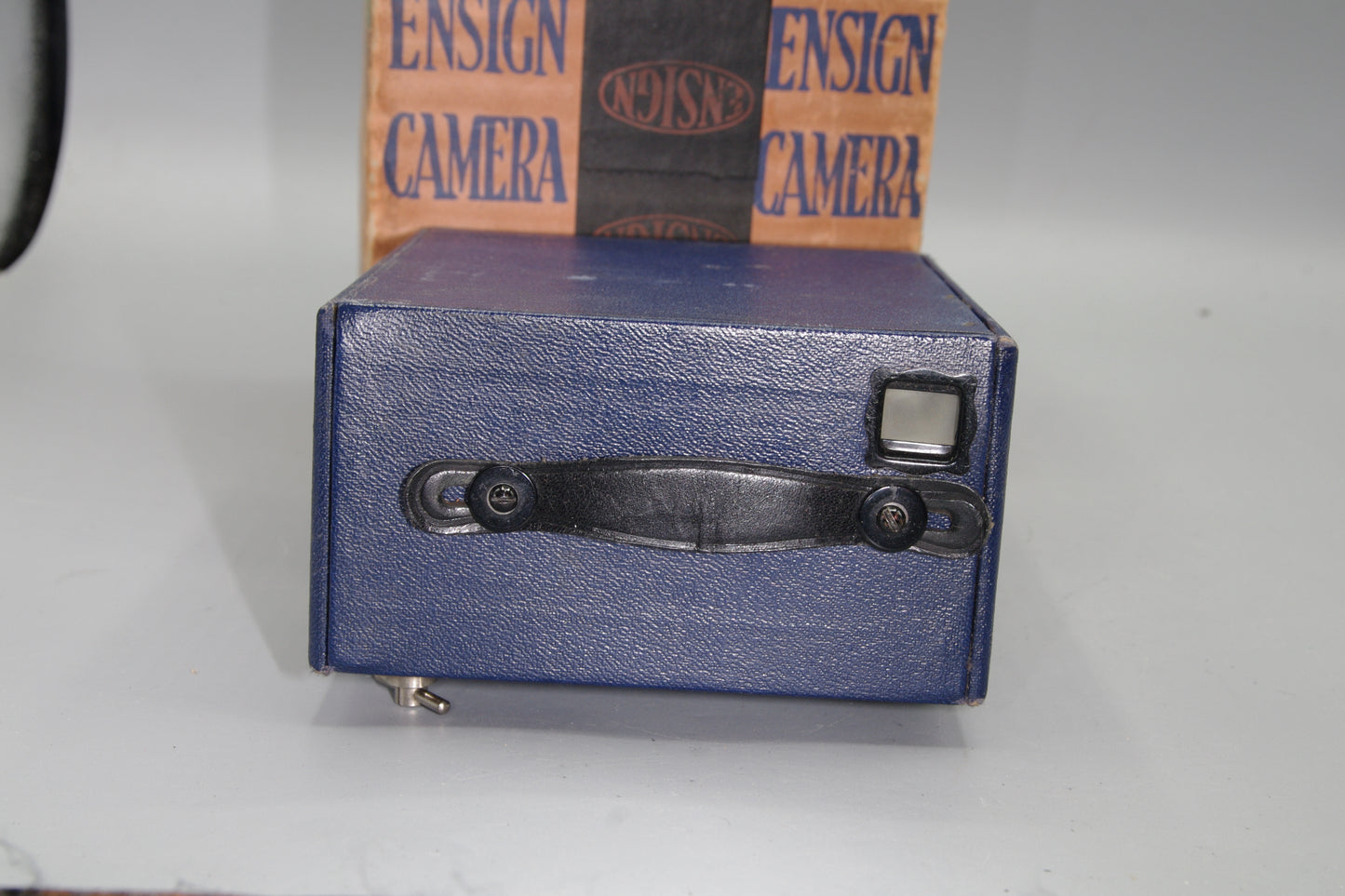 Ensign E-29 Blue Box Camera in Original Box - Excellent