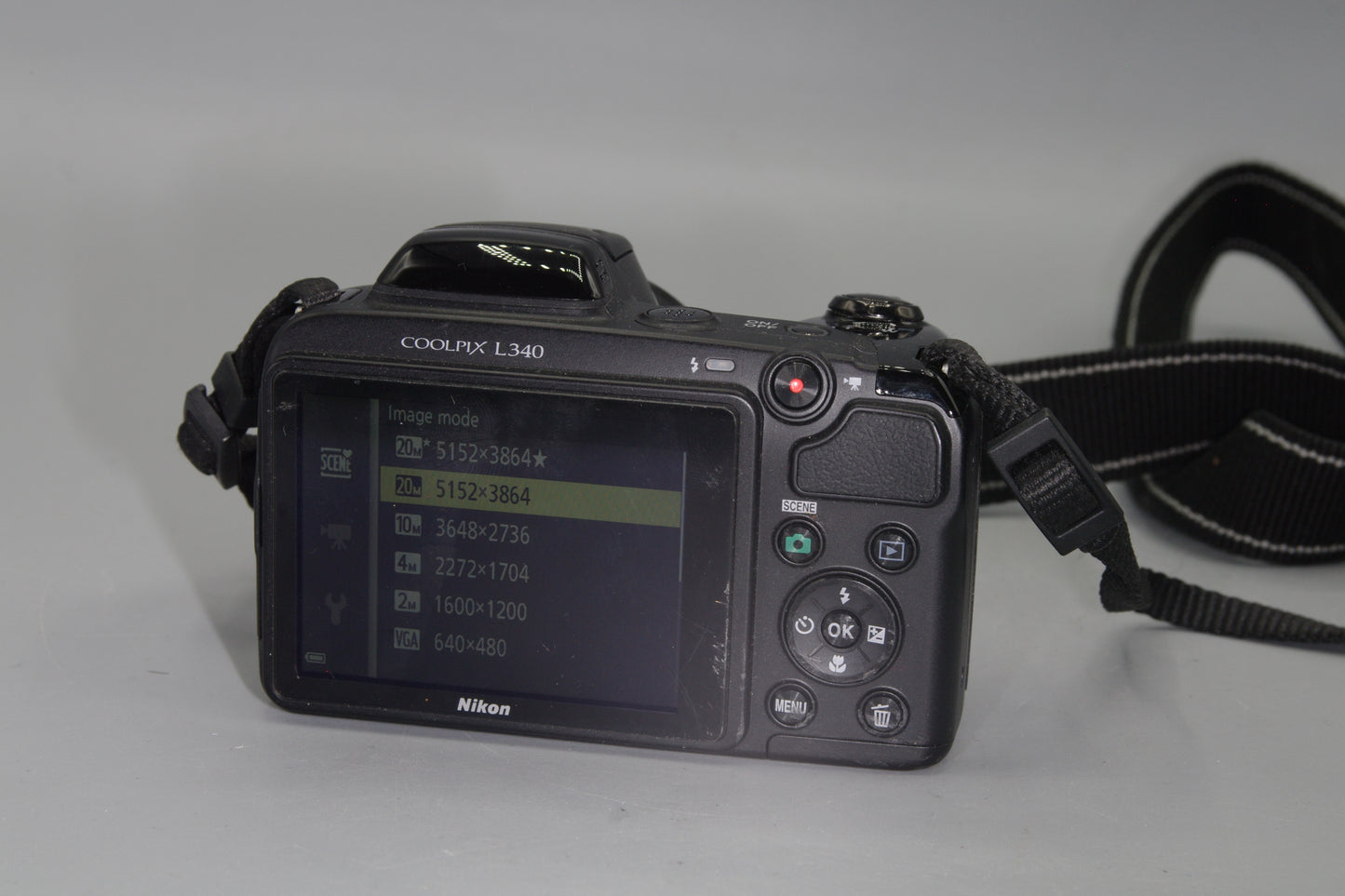 Nikon Coolpix L120 14.1MP Digital Bridge Camera – 21x Zoom, HD Video, Takes AA Batteries