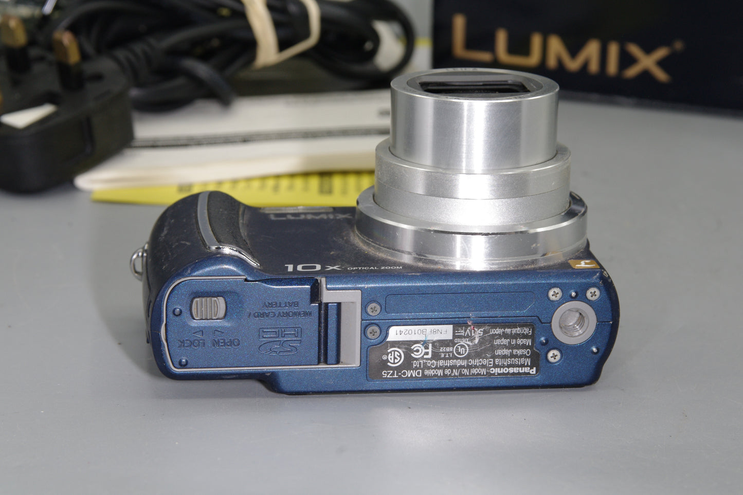 Boxed Blue Panasonic Lumix DMC-TZ5 9.1MP Digital Camera – 10x Leica Zoom, HD Video, 3" LCD
