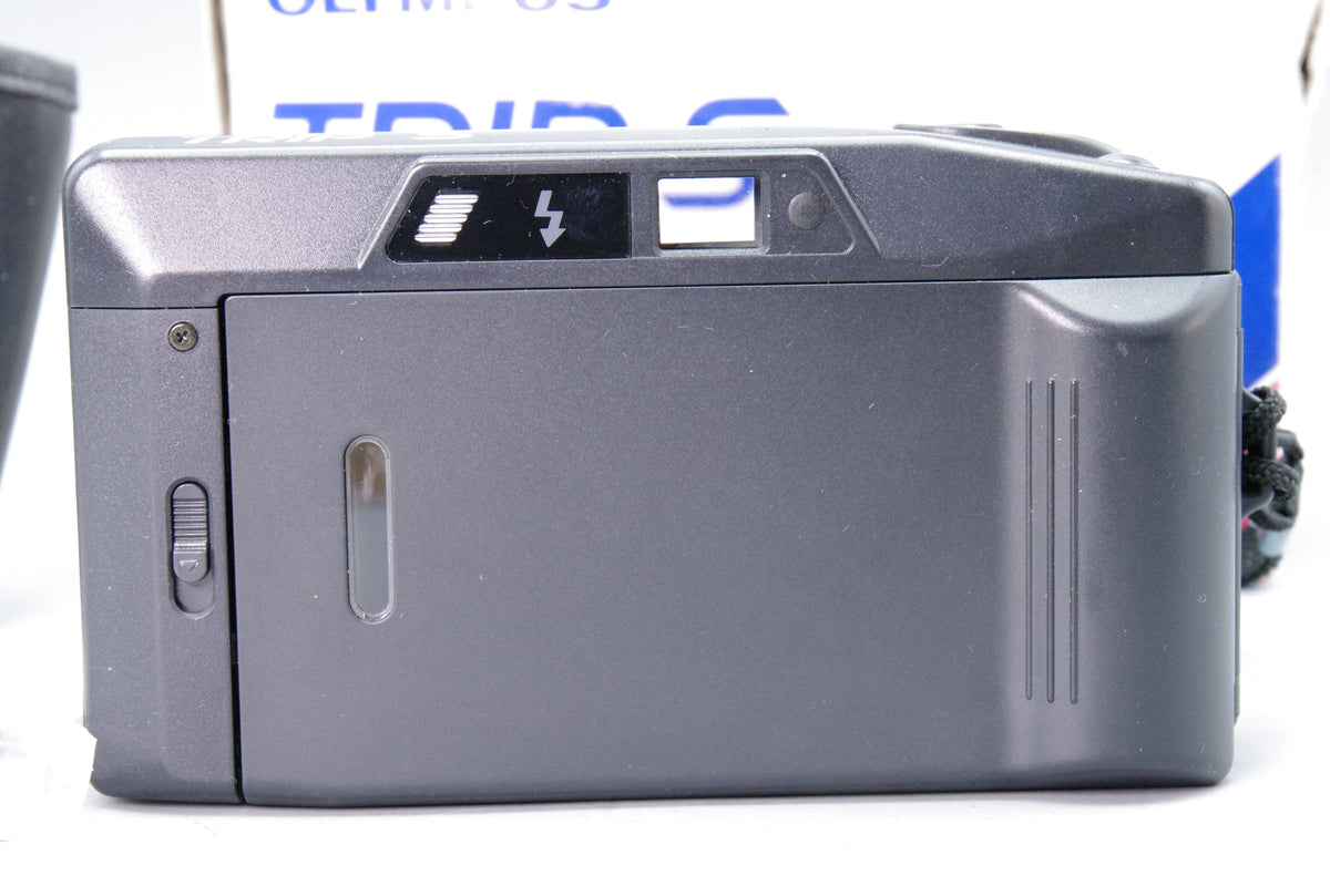 Olympus Trip S 35mm f4.5 Point Shoot Film Camera Boxed Pouch Instructions Very Good