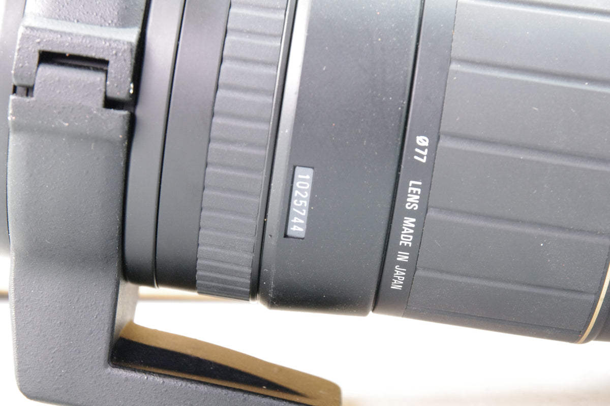 Sigma 135-400mm f4.5-5.6 APO Lens Nikon AF Box Case Hood Collar Excellent
